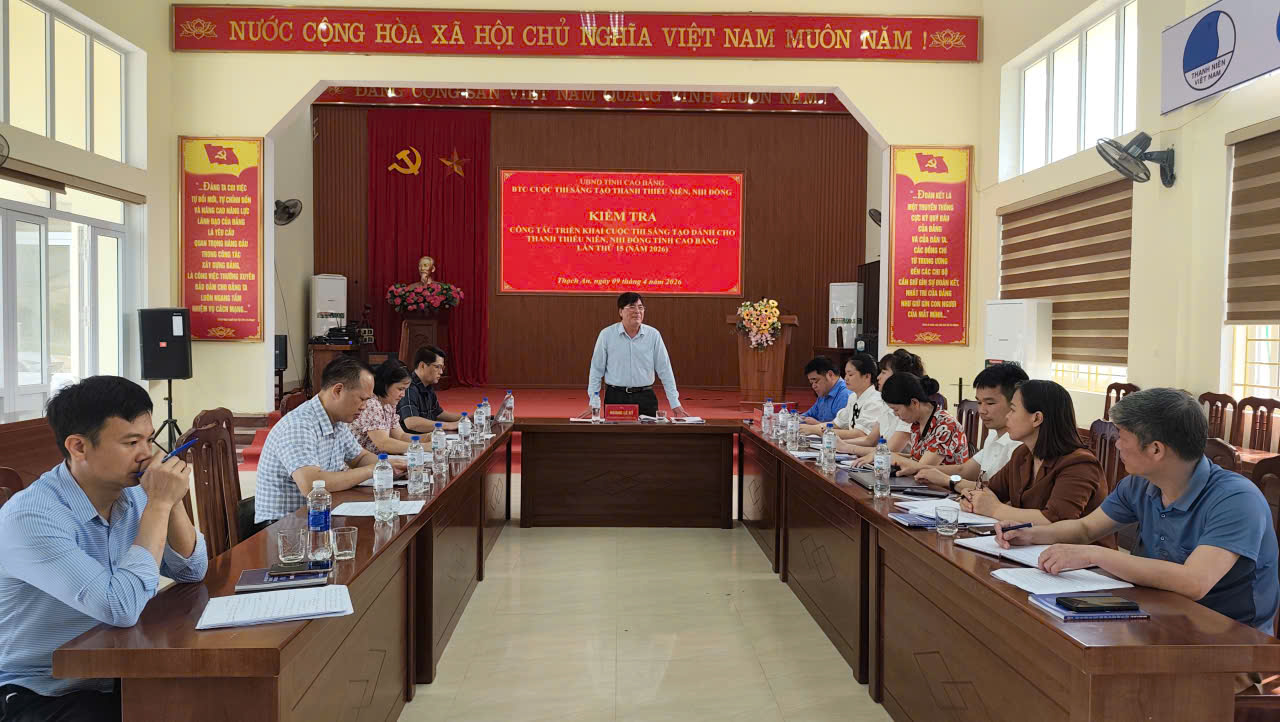 Ban Tổ chức tuyên truyền, kiểm tra, đốc đốc Cuộc thi lần thứ 15 (năm 2026) tại xã Thạch An